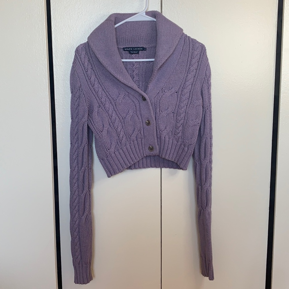 Ralph Lauren Cable Knit Crop Sweater